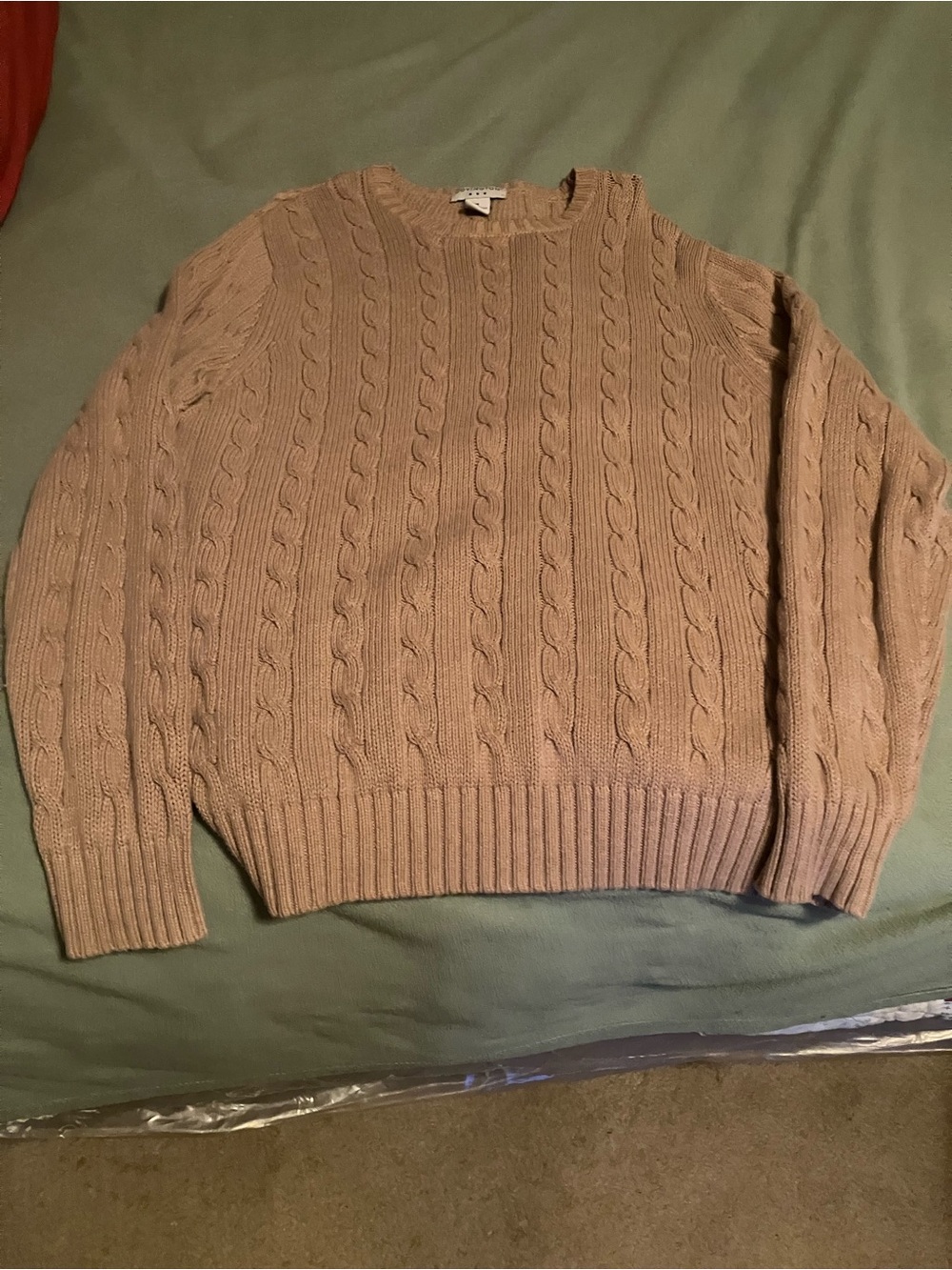 Cable knit sweater
